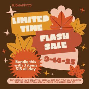 Limited time only! This listing isn’t an actual item